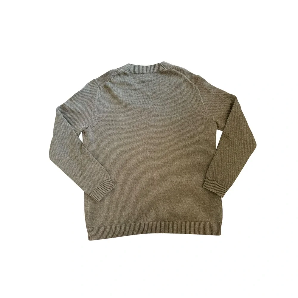 Banana Republic Mens Olive Green 100% Cotton Button Front Cardigan Sweater L